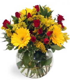 Gerbera And Rose Bouquet